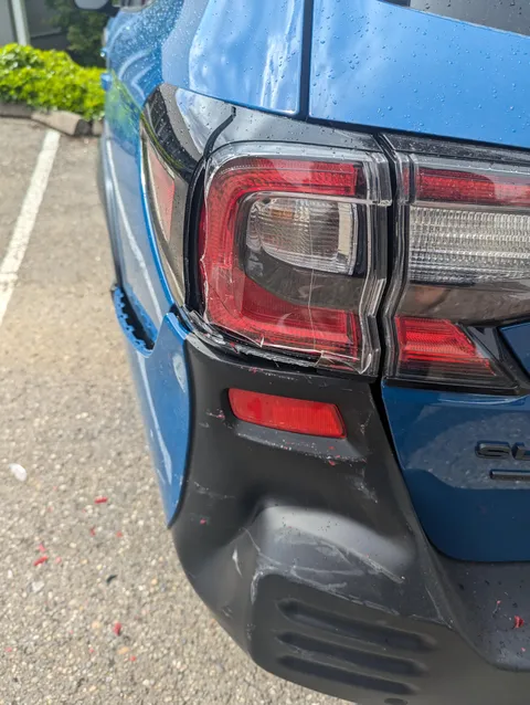 Just got a new car yesterday, and someone hit me and ran...