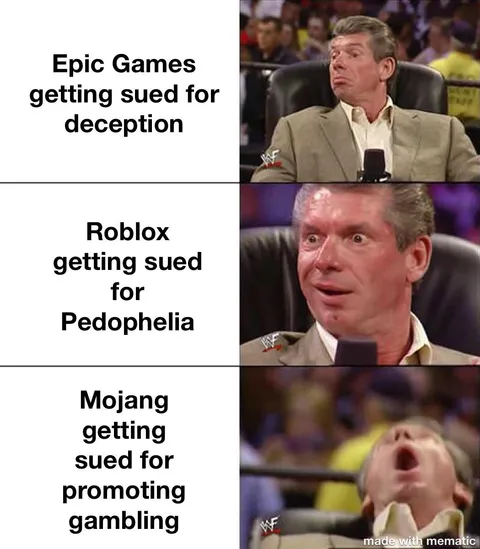 The trifecta of large company lawsuits.