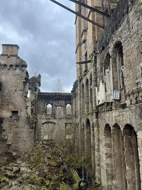 Ruined abandoned castle