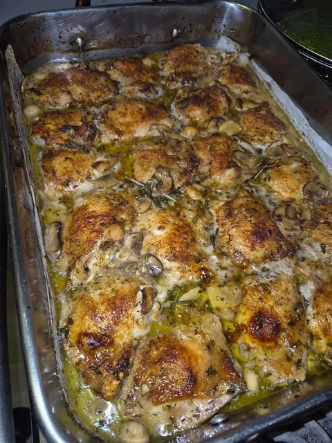 [Homemade] Chicken Madeira with Rice Pilaf and Asparagus