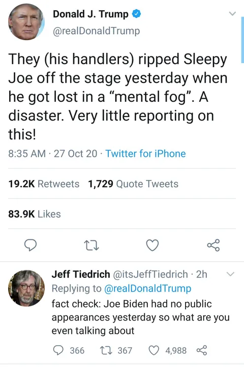 Literally making up nonsense at this point.