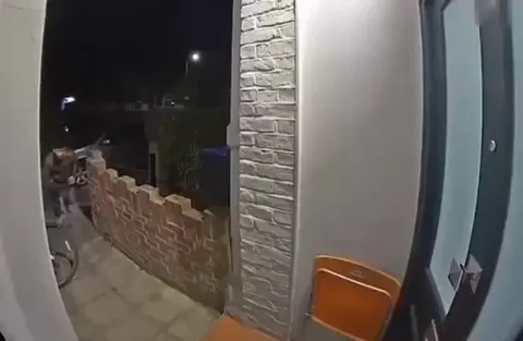 Stalker dies inside, several times, after his victim escapes and he realizes he's been caught on camera