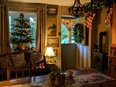 Our Christmas Cottage Dining Room