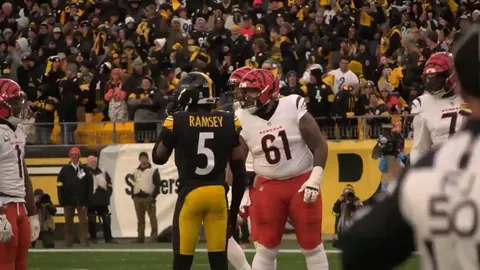 [Highlight] Field-level video of the Ja'Marr Chase/Jalen Ramsey altercation.