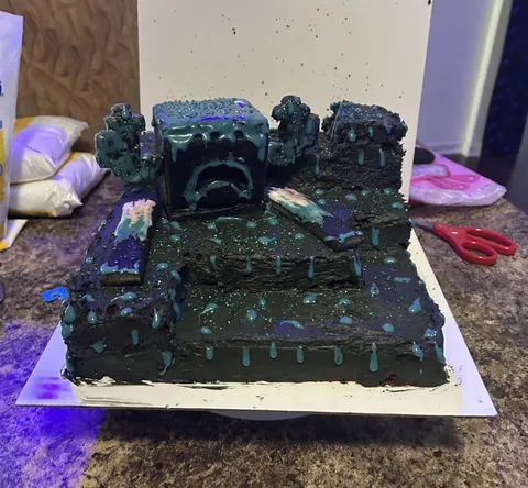 Baked a Deep Dark cake for my son’s sixth birthday.