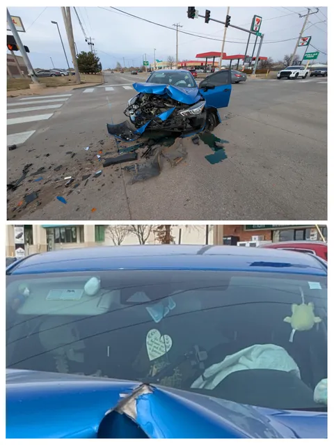 I got in a car crash and it appears I have scared my passenger to death.