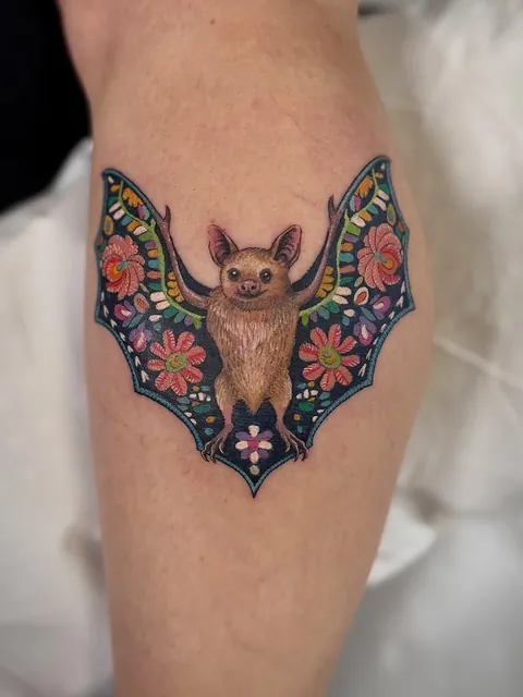 Romanian bat done by our colleague Federica at Old Bastards tattoo Bucharest, Romania