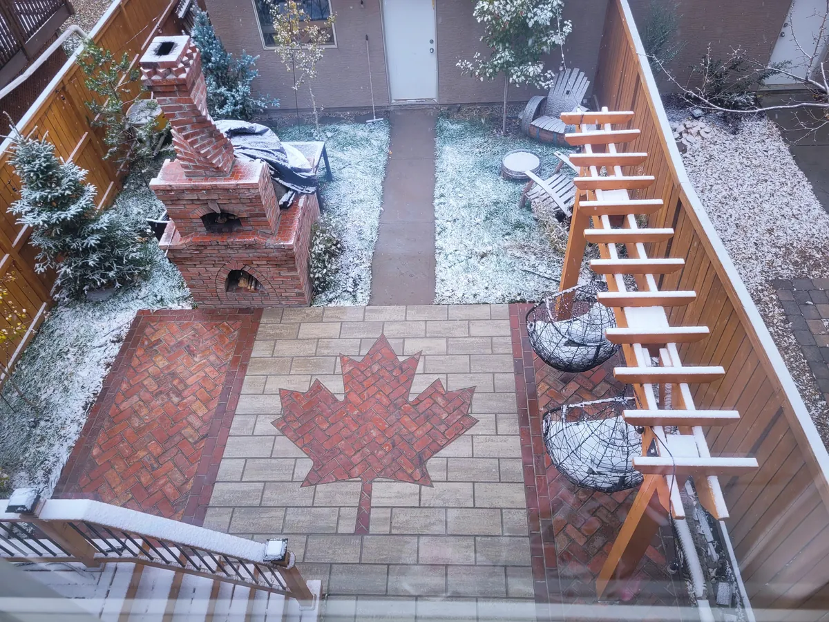 I built a patio to go with my pizza oven