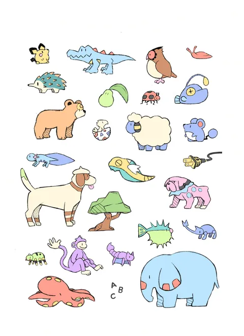 People liked the ones from yesterday, so heres some more totally normal animals (OC)