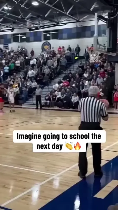 Crowd eruption to a last second winner at a basketball game