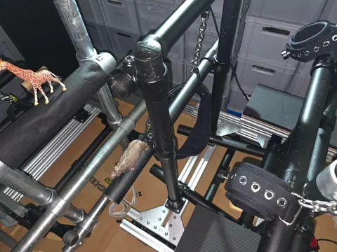 My ANAL Table is based on Eden Sin in Happy Ending. "Rhino" is DIY, adjustable in X, Y and Z directions, well-braced and now equipped with handholds for the Dom. Part 2.