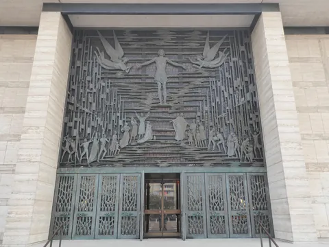 Cathedral of Saint Mary of the Assumption in San Francisco, California (1965-1970) by Pietro Belluschi, with Pier Luigi Nervi
