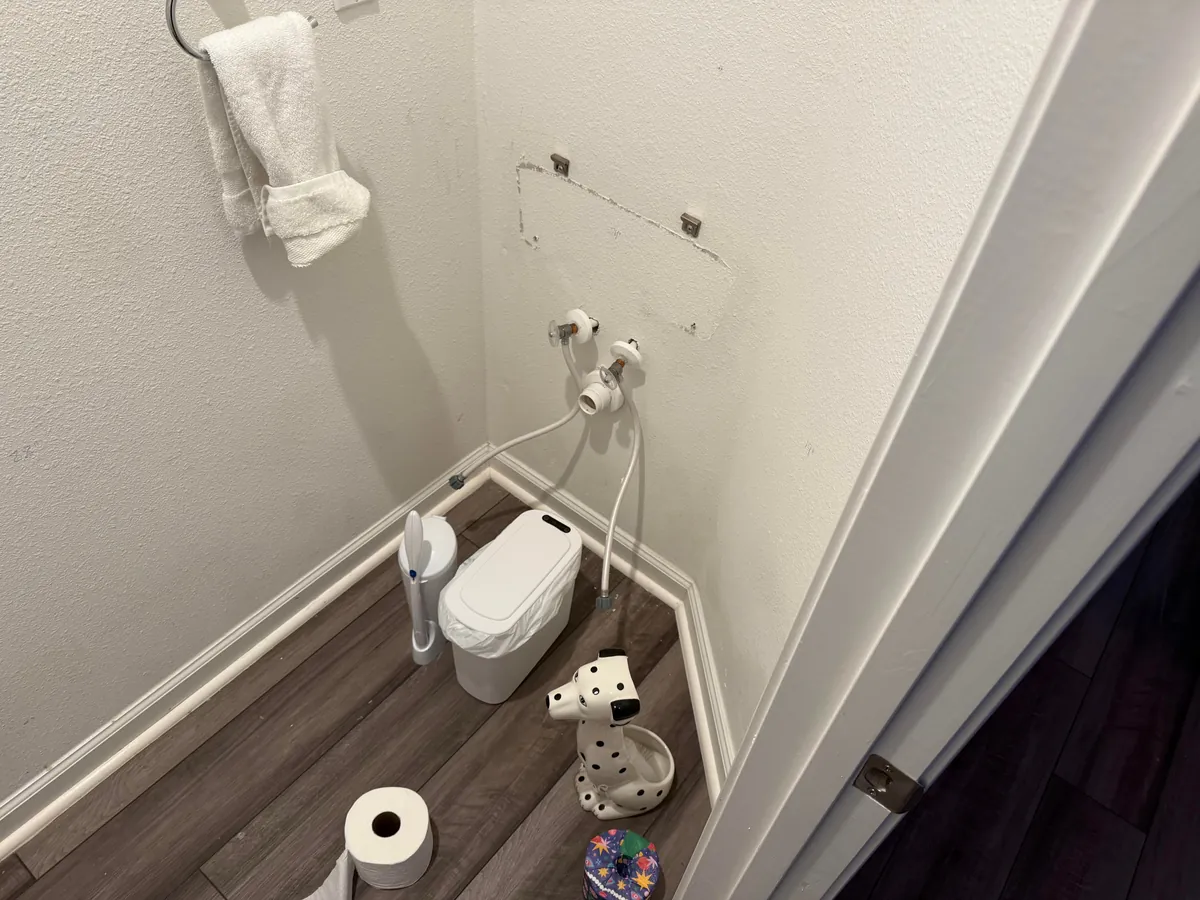 I’ve never done a real DIY project. This week I redid our half-bath. I’m really proud of it.