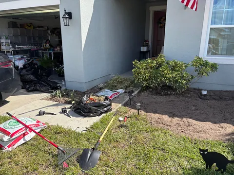 A whole day spent gardening. Before and after!