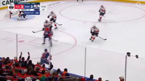 Oilers beat Panthers 4-3 in OT on a Leon Draisaitl PP goal in game 1 of the Stanley Cup Final