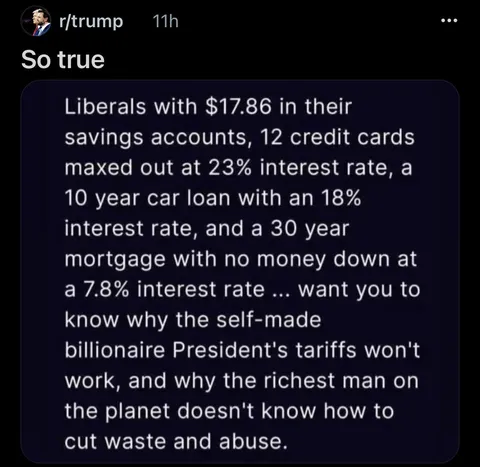 r/trump doesn’t live in reality…