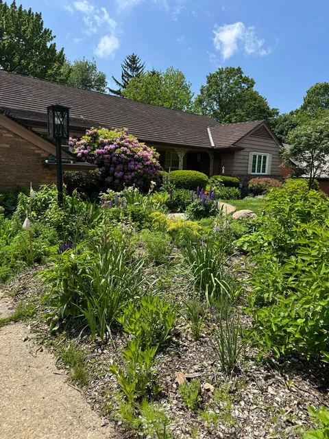Had a full line sewer replacement a year after we bought our house. Instead of regrowing the grass, we transformed it into a garden over the course of 14 months.