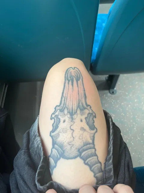 advice on my slightly awkward  when wearing shorts tattoo?