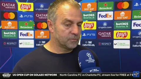 [CBS Sports Golazo] Hansi Flick: "I don't want to speak a lot about the referee but I think every 50/50 decision was for them [...] We gave everything and at the end it's like that. This is what makes me a little bit sad"