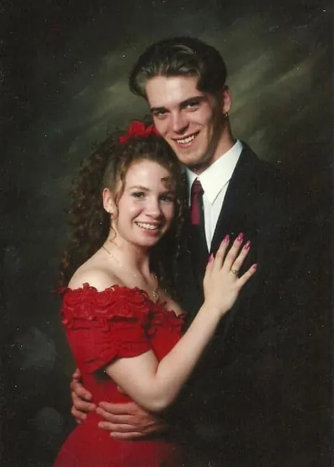 My husband and I in 1993. 21 yrs old