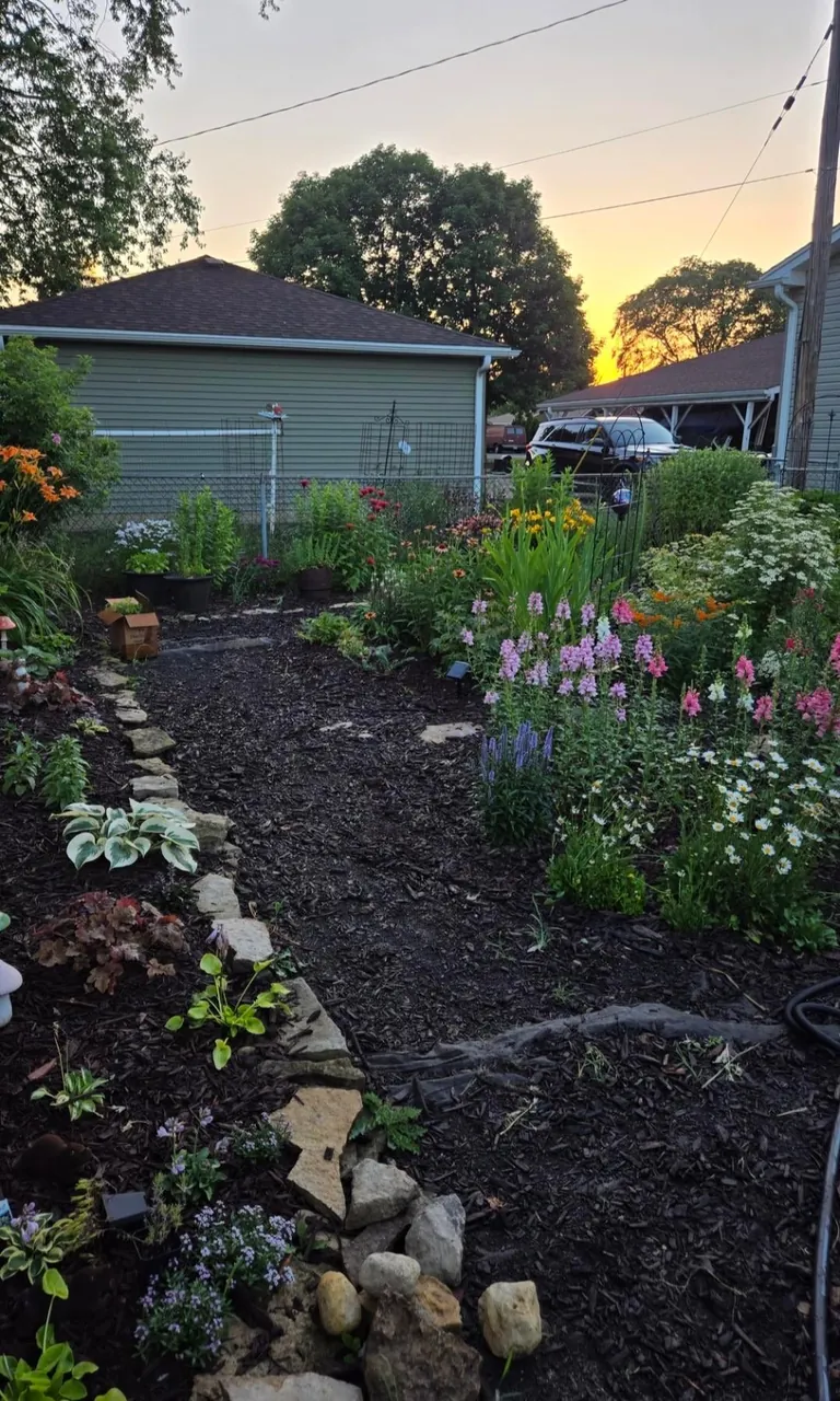 Transformed a small space behind my garage into my dream garden🌻2023 vs. 2024 