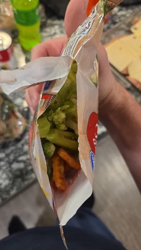 Thought i bought broccoli... apparently Kroger had other plans...