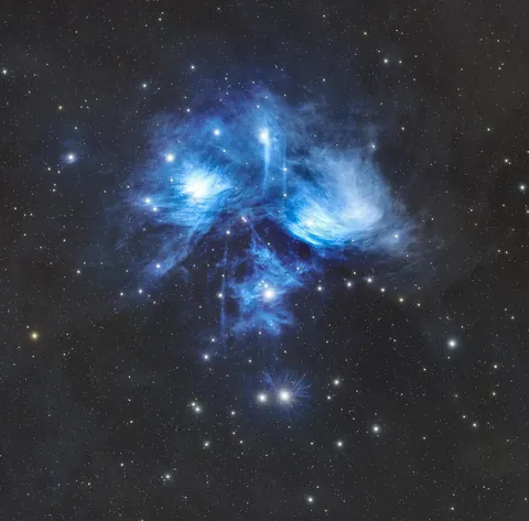 M45- pleiades. I was waiting to take this picture for a while now.