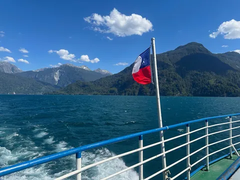 Crossing the Andes from Argentina to Chile - by boat