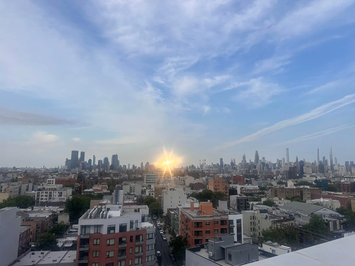 Sunrise hitting One World Trade Center