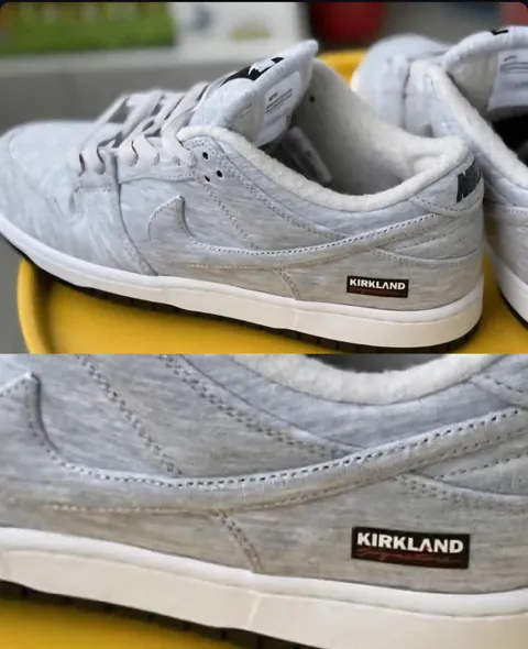 I love Costco, but this is a really lame collab. Kirkland Signature Nike Dunks in the works