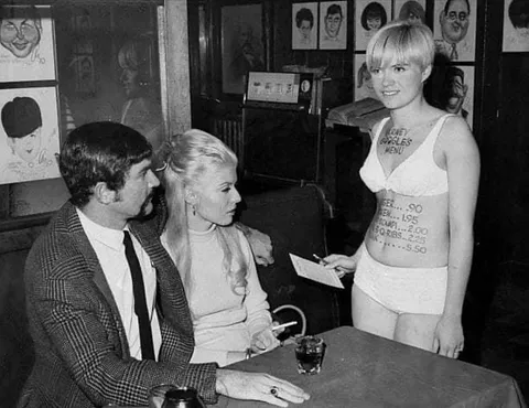 Human menu at a New York restaurant, 1968.