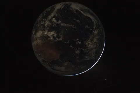 NASA shares a new image of Earth taken by the Artemis II