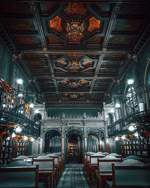 Library of the Technical University "Gheorghe Asachi" interior, Iasi, Romania