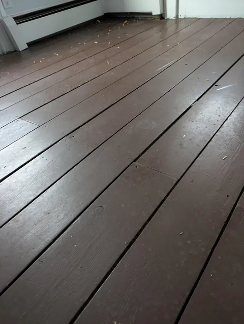 100 year old heartwood pine floors - to sand or to paint?