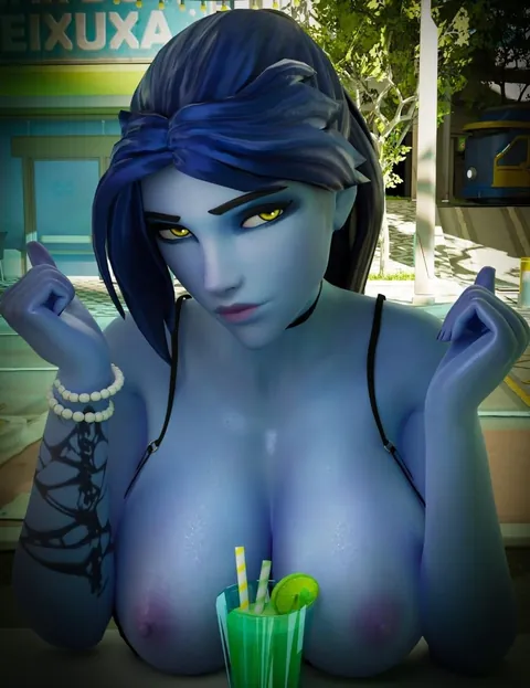 Sexy Widowmaker loves you at the end