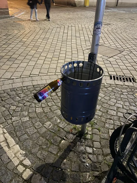 German bins with slots for Pfand