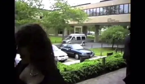 my parents recording a video for future me, while they were still pregnant in 1999