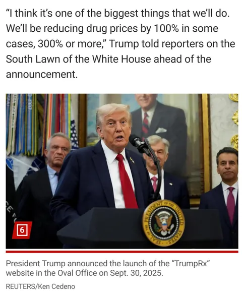 Trump Cuts Drug Prices by 300% --Pharma Now Owes You Money