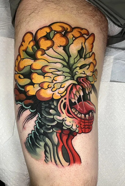 Clicker tattoo from The Last of Us by me done in Nashville TN