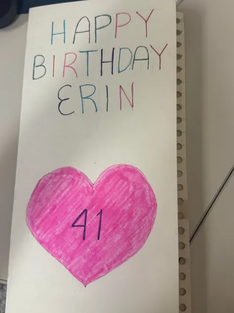 A birthday card from my husband I received this year. I treasure his homemade cards more than anything else but this homage to me and the voids was the ultimate gift.