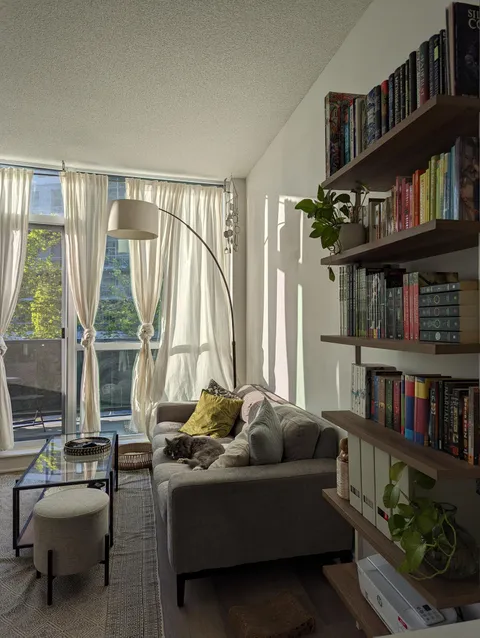 Cozy boy in his cozy spot.