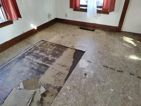 Restored 1916 hardwood floor Midwest