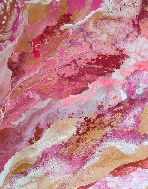 Acrylic dream worlds painted from imagination