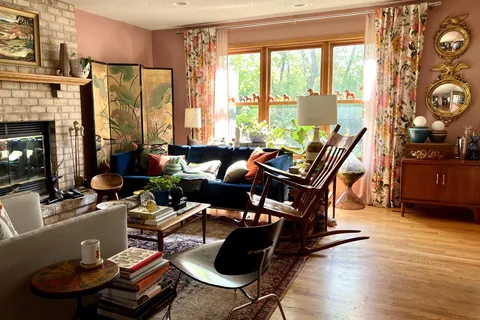 Enjoying perfect May morning sunshine in Minnesota with a cup of coffee. 