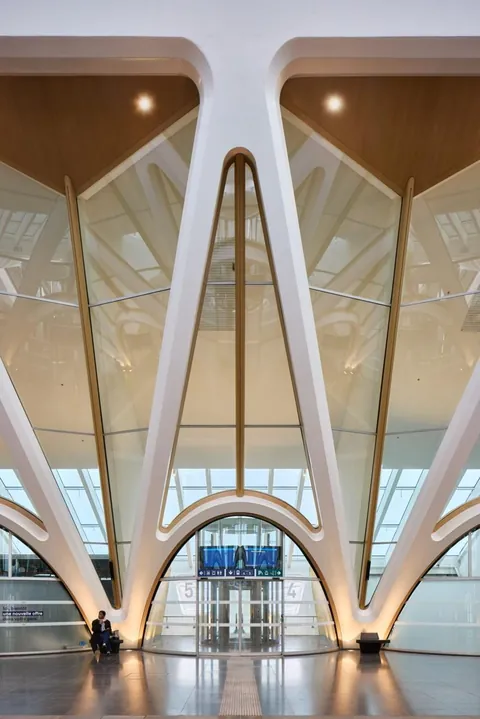 Gare de Mons Station by Santiago Calatrava in Mons, Belgium