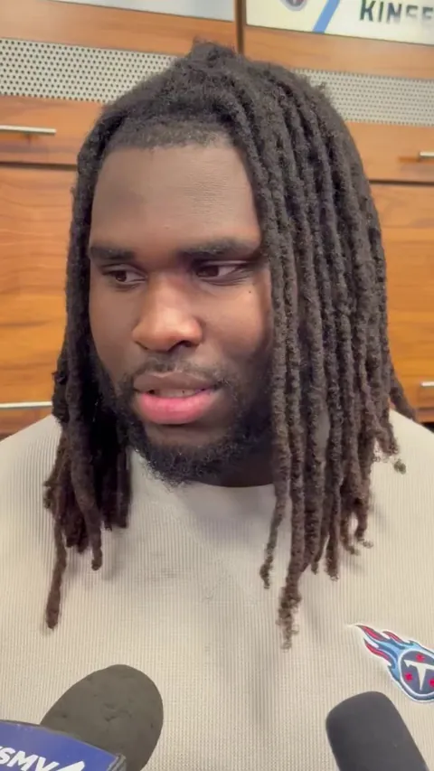 [Highlight] Titans DT T’Vondre Sweat on facing Chargers QB Justin Herbert this week: “He’s like your perfect quarterback. Tall. White guy. Fast. And he can throw.”