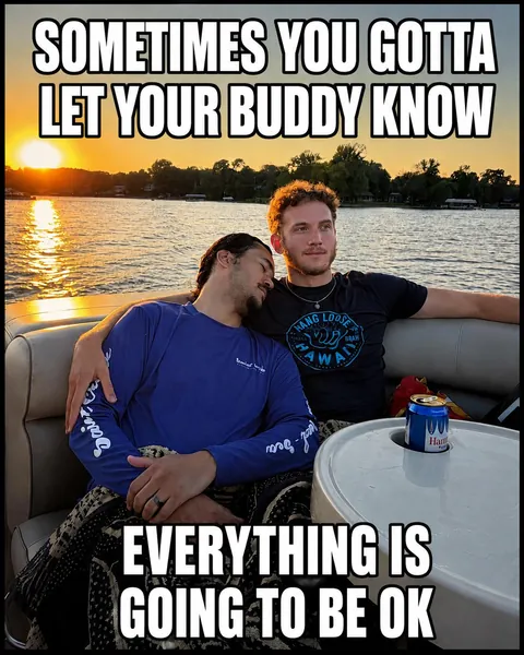 Sometimes you gotta let your buddy know everything is going to be ok ☀️