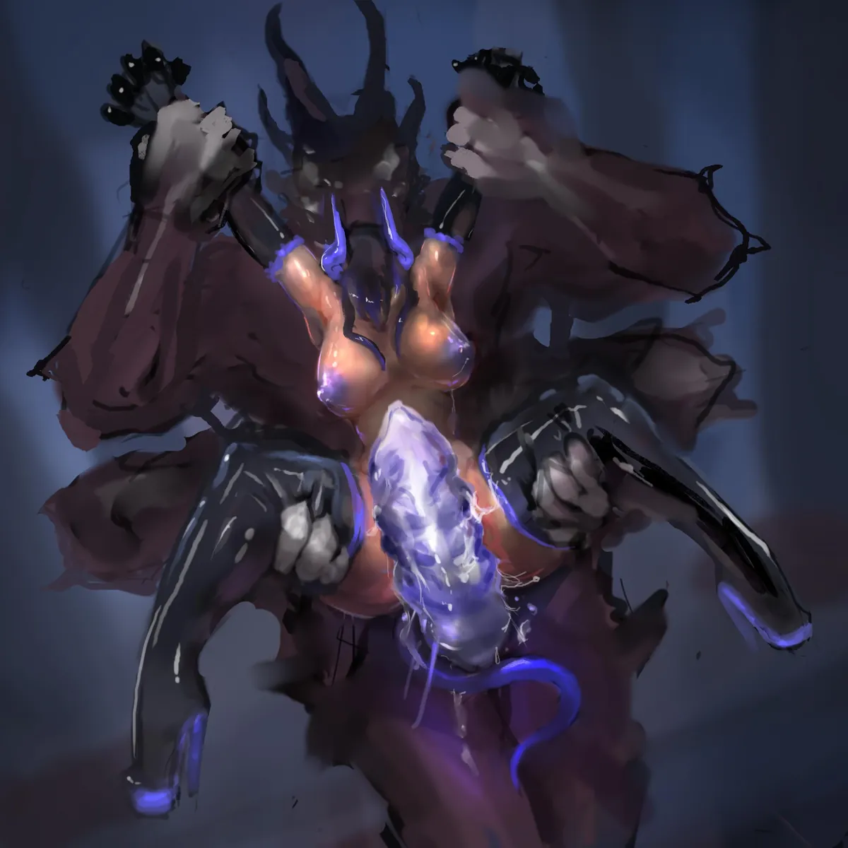 Squel's Cursed Collar 2 (2/2). by (convolute) [F/F/M]