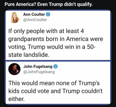 MAGA trying to set voting rules that would exclude their own Leader from being able to vote is wild