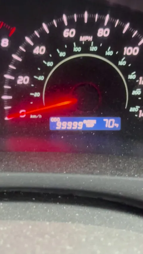 Tried to catch my car hitting 100k miles on camera